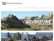 Tablet Screenshot of americabybicycle.com